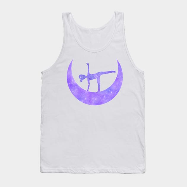 Half Moon Yoga Pose Tank Top by RocksNMills